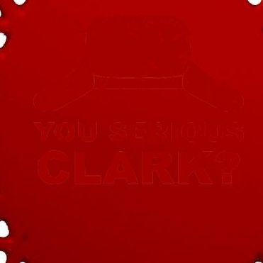 You Serious Clark Winter Hat Distress Oval Ornament