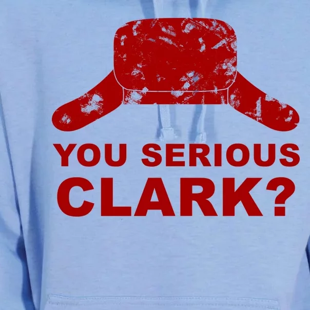 You Serious Clark Winter Hat Distress Unisex Surf Hoodie