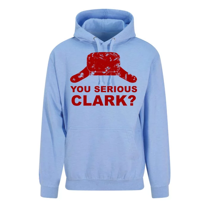 You Serious Clark Winter Hat Distress Unisex Surf Hoodie