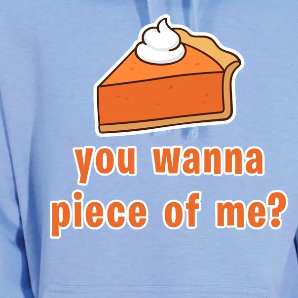 You Wanna Piece of Me Thanksgiving Pumpkin Pie Unisex Surf Hoodie