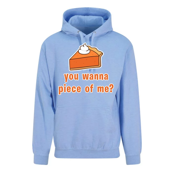 You Wanna Piece of Me Thanksgiving Pumpkin Pie Unisex Surf Hoodie