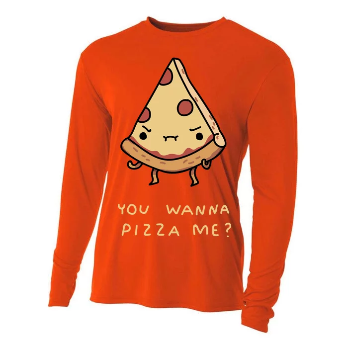 You Wanna Pizza Me? Cooling Performance Long Sleeve Crew