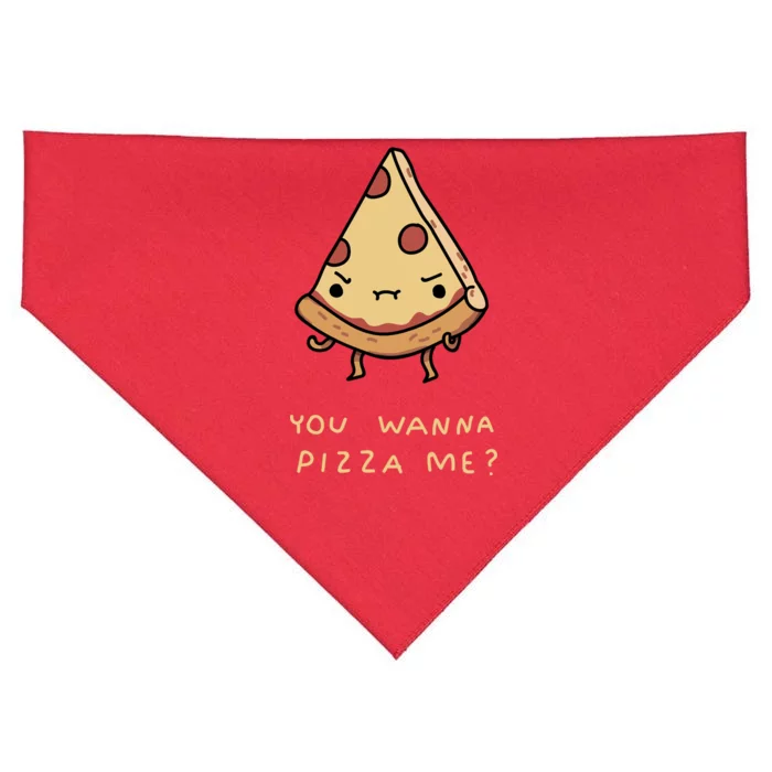 You Wanna Pizza Me? USA-Made Doggie Bandana