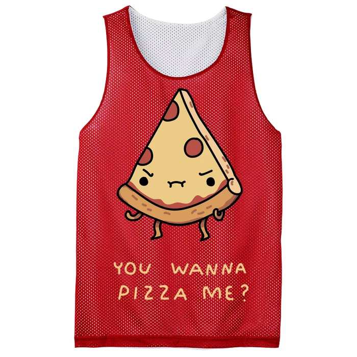 You Wanna Pizza Me? Mesh Reversible Basketball Jersey Tank