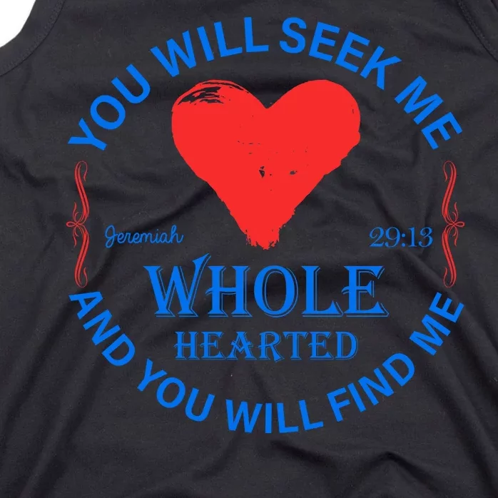 You Will Seek Me Gospel Verse Tank Top