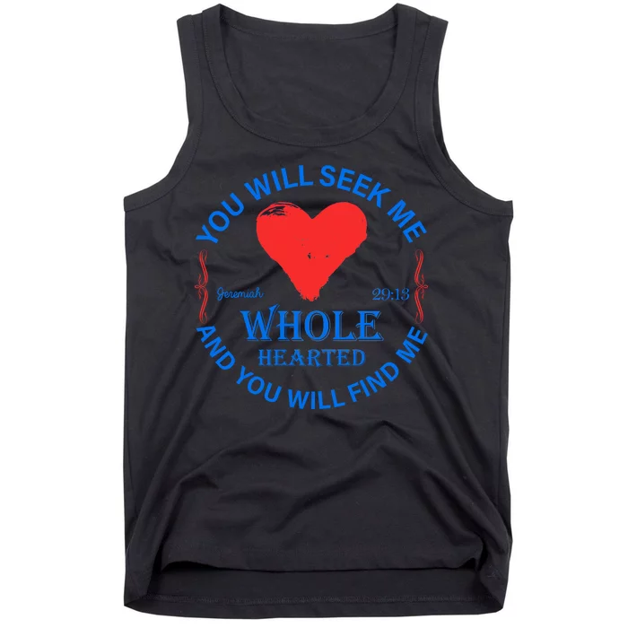 You Will Seek Me Gospel Verse Tank Top