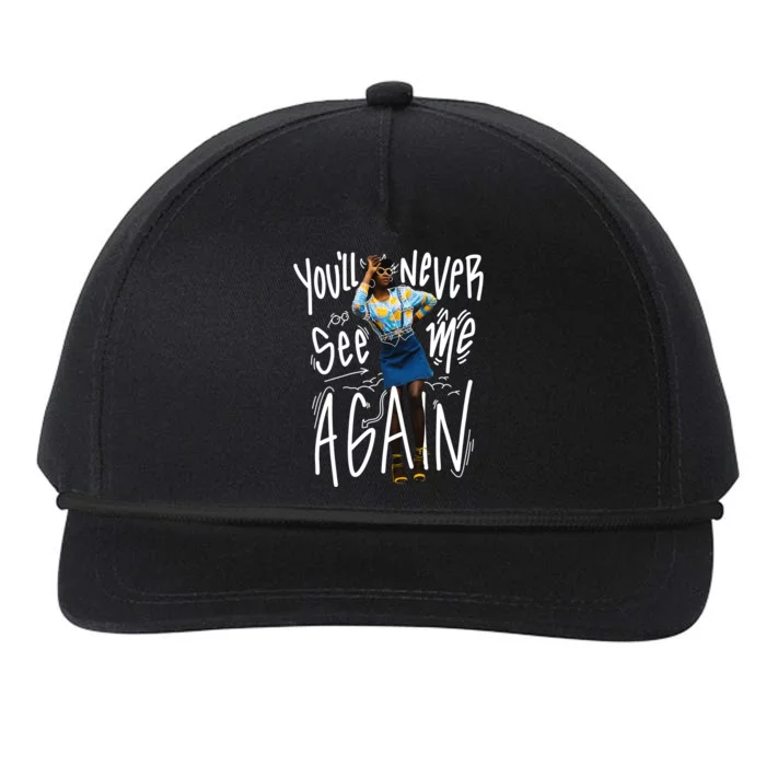 You'll Never See Me Again Girl Snapback Five-Panel Rope Hat