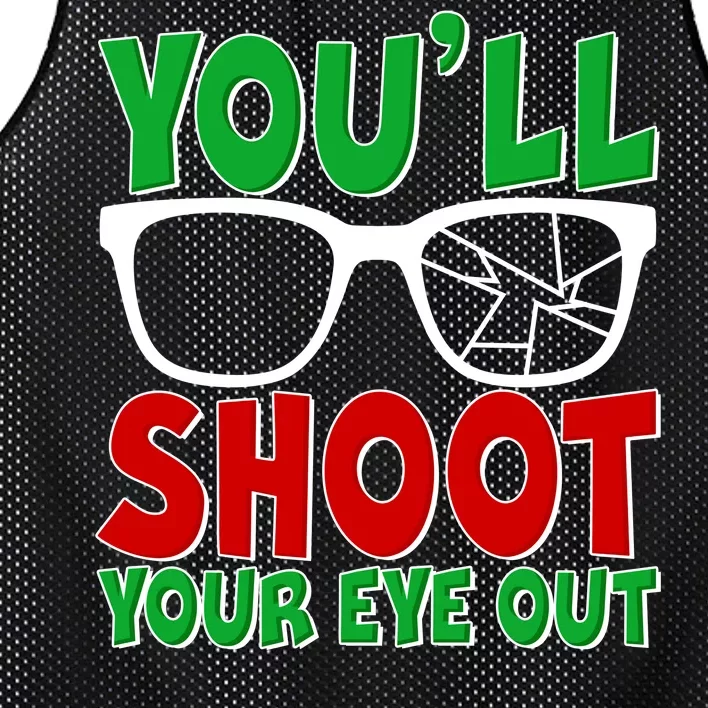 You'll Shoot Your Eye Out Christmas Mesh Reversible Basketball Jersey Tank