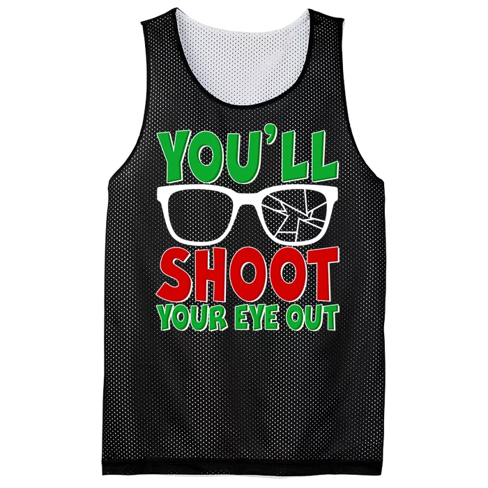 You'll Shoot Your Eye Out Christmas Mesh Reversible Basketball Jersey Tank