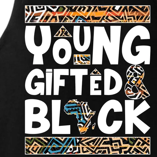 Young Gifted And Black Ladies Tri-Blend Wicking Tank