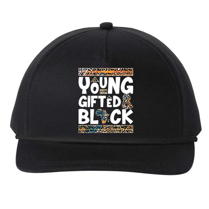 Young Gifted And Black Snapback Five-Panel Rope Hat