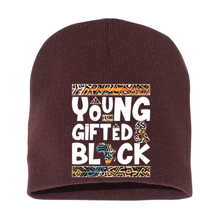 Young Gifted And Black Short Acrylic Beanie