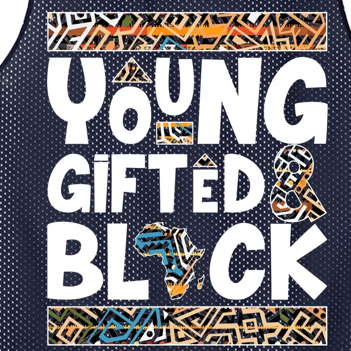 Young Gifted And Black Mesh Reversible Basketball Jersey Tank