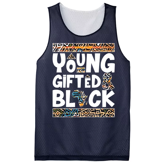 Young Gifted And Black Mesh Reversible Basketball Jersey Tank