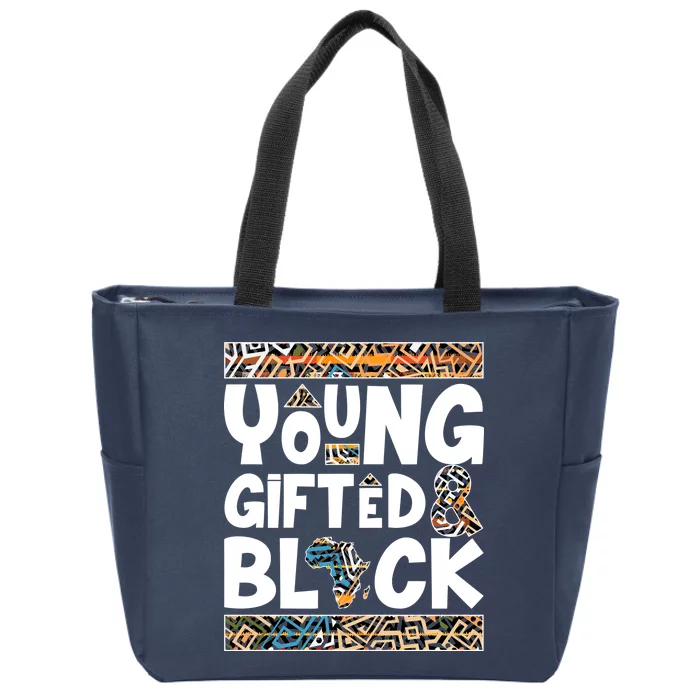 Young Gifted And Black Zip Tote Bag