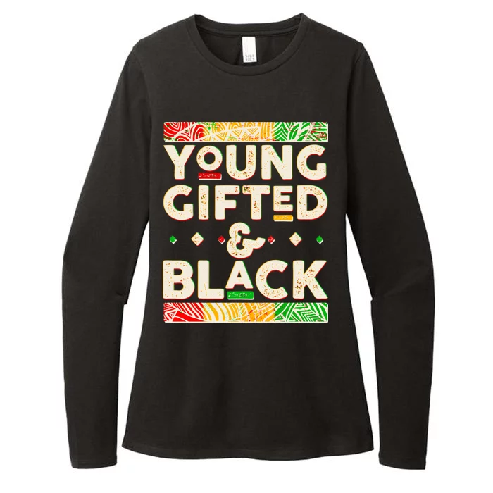 Young Gifted And Black African Colors Womens CVC Long Sleeve Shirt