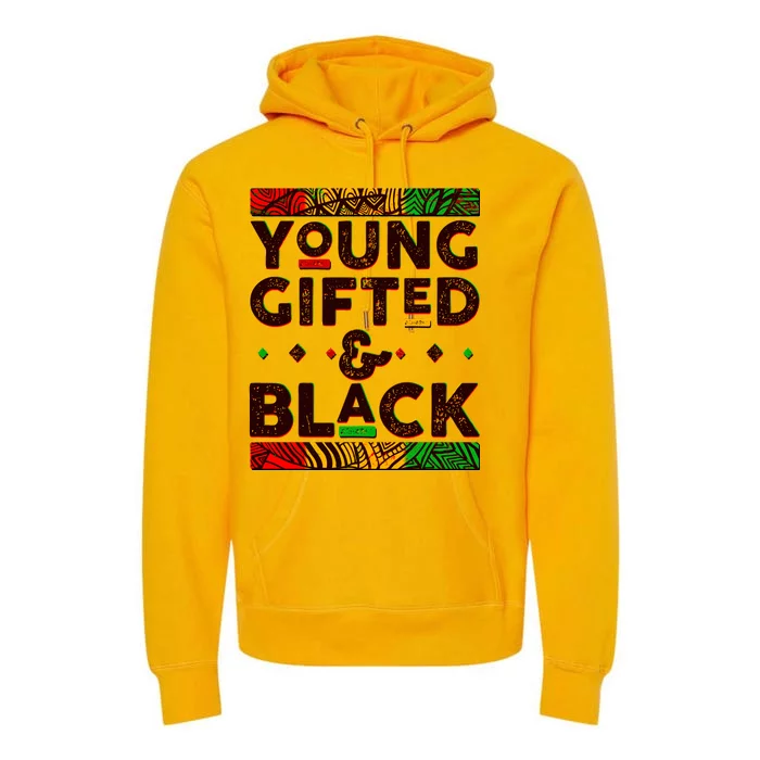 Young Gifted And Black African Colors Premium Hoodie