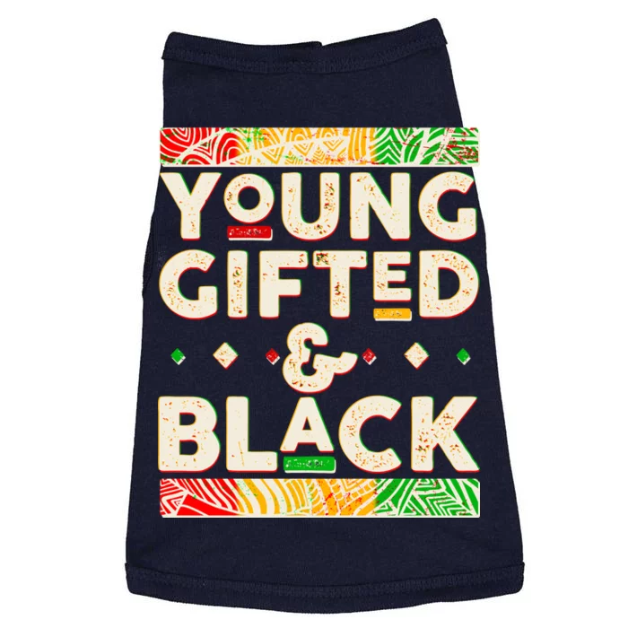 Young Gifted And Black African Colors Doggie Tank