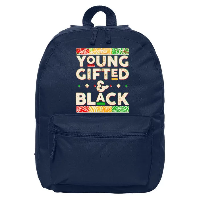 Young Gifted And Black African Colors 16 in Basic Backpack