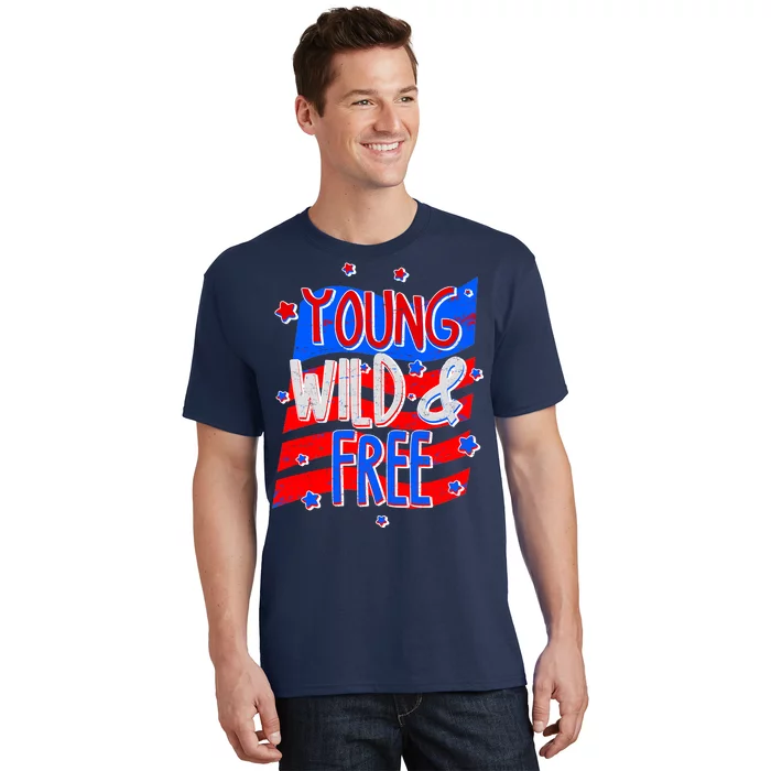 Young Wild & Free Red White & Blue T-Shirt