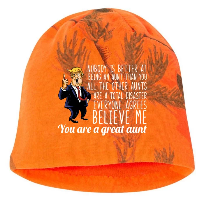 Your A Great Aunt Donald Trump Kati - Camo Knit Beanie