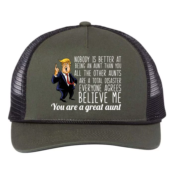 Your A Great Aunt Donald Trump Retro Rope Trucker Hat Cap