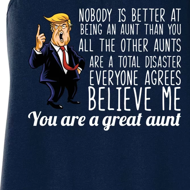 Your A Great Aunt Donald Trump Women's Racerback Tank