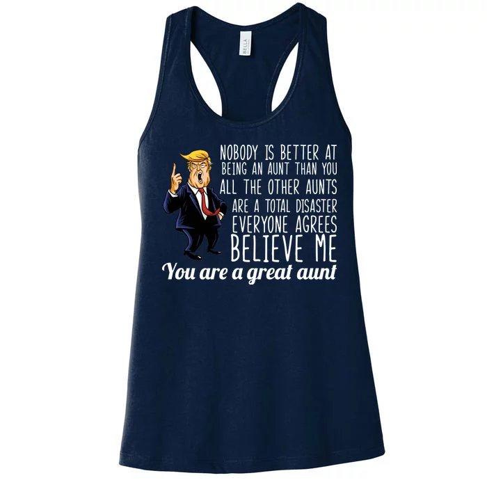 Your A Great Aunt Donald Trump Women's Racerback Tank