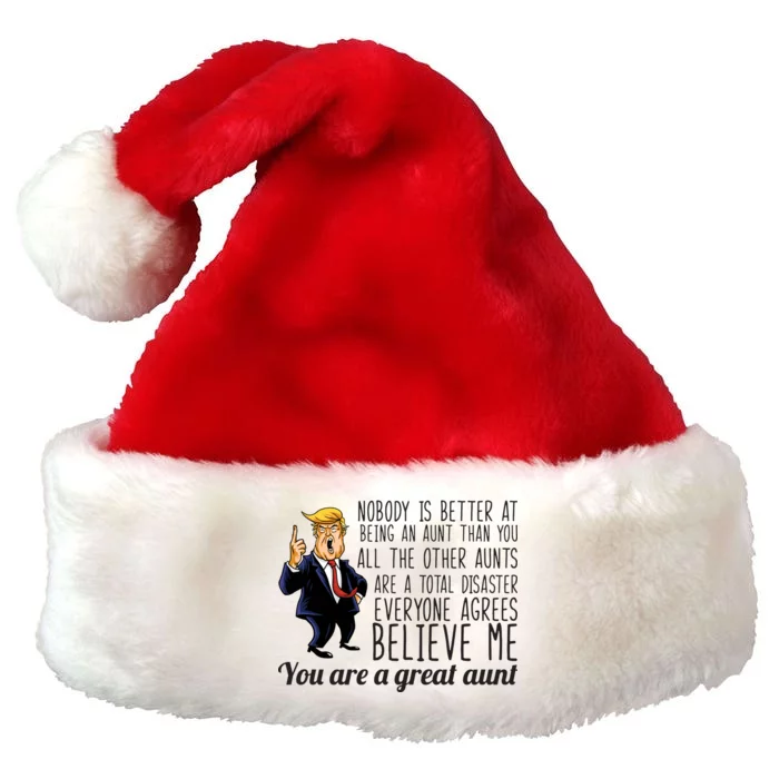 Your A Great Aunt Donald Trump Premium Christmas Santa Hat