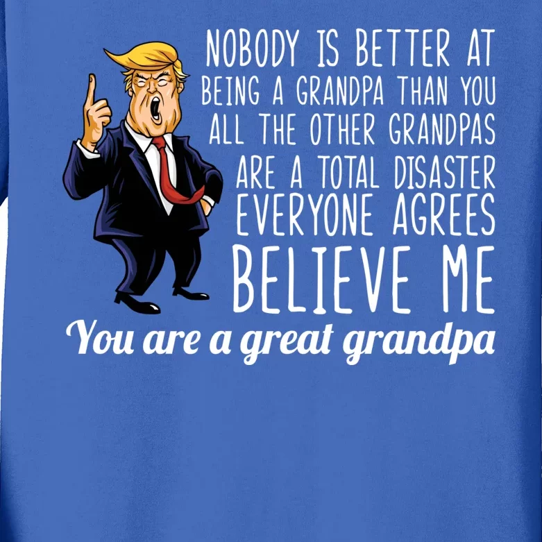 Your A Great Grandpa Donald Trump Kids Long Sleeve Shirt