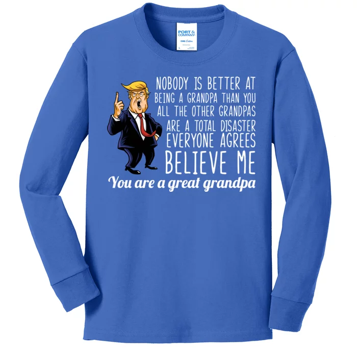 Your A Great Grandpa Donald Trump Kids Long Sleeve Shirt