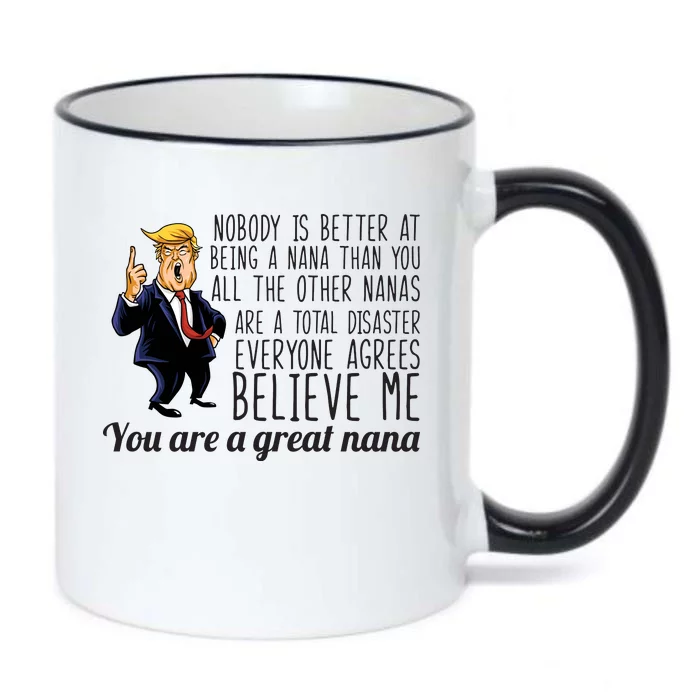 Your A Great Nana Donald Trump Black Color Changing Mug