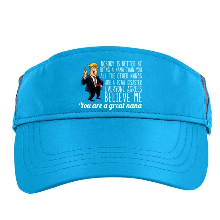 Your A Great Nana Donald Trump Adult Drive Performance Visor