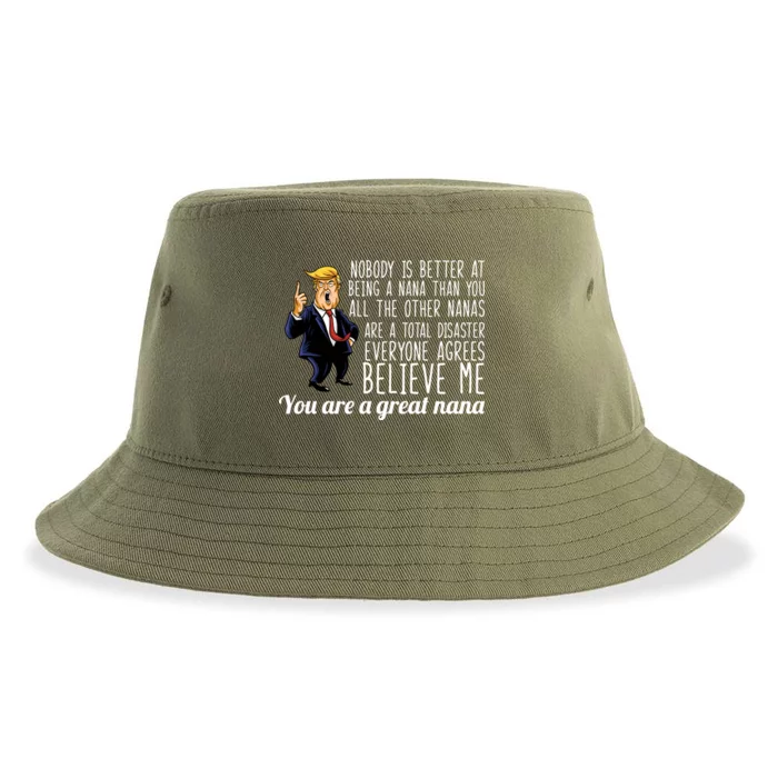 Your A Great Nana Donald Trump Sustainable Bucket Hat