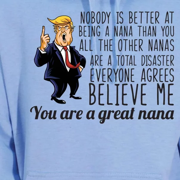 Your A Great Nana Donald Trump Unisex Surf Hoodie