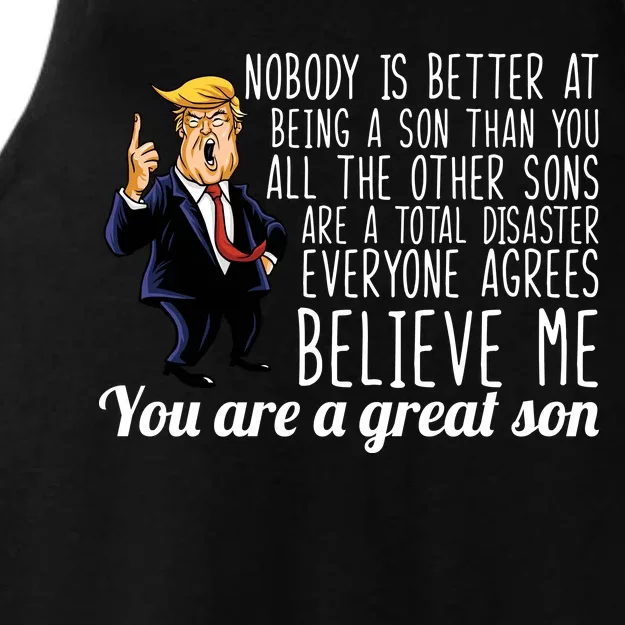 Your A Great Son Donald Trump Ladies Tri-Blend Wicking Tank