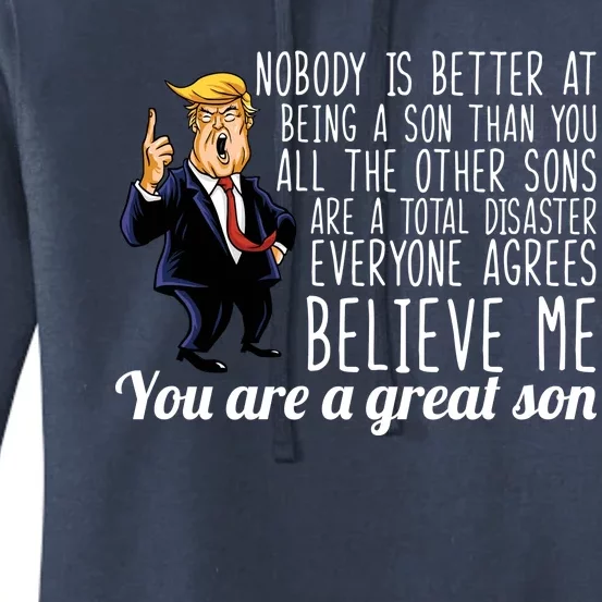 Your A Great Son Donald Trump Women's Pullover Hoodie