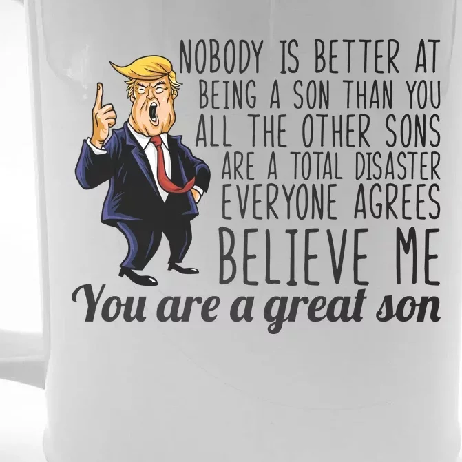 Your A Great Son Donald Trump Front & Back Beer Stein