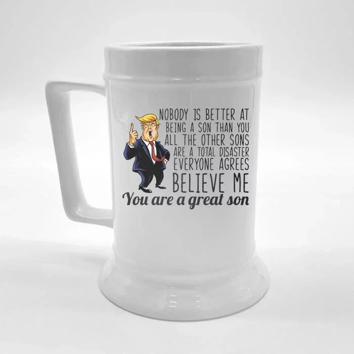 Your A Great Son Donald Trump Front & Back Beer Stein