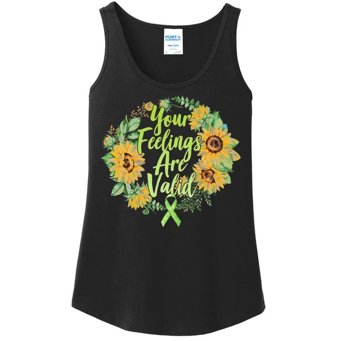 Your Feelings Are Valid Mental Health Awareness Ladies Essential Tank