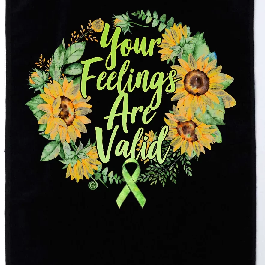 Your Feelings Are Valid Mental Health Awareness Platinum Collection Golf Towel