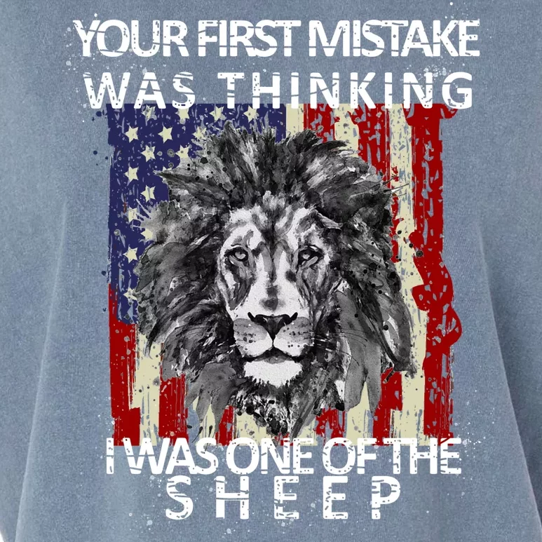 Your First Mistake Was Thinking I Was One Of The Sheep Garment-Dyed Women's Muscle Tee