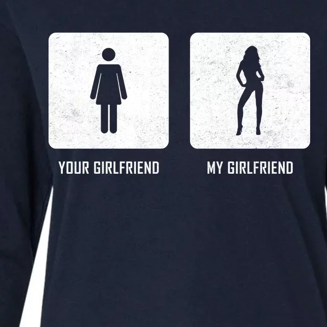 Your Girlfriend My Girlfriend Womens Cotton Relaxed Long Sleeve T-Shirt