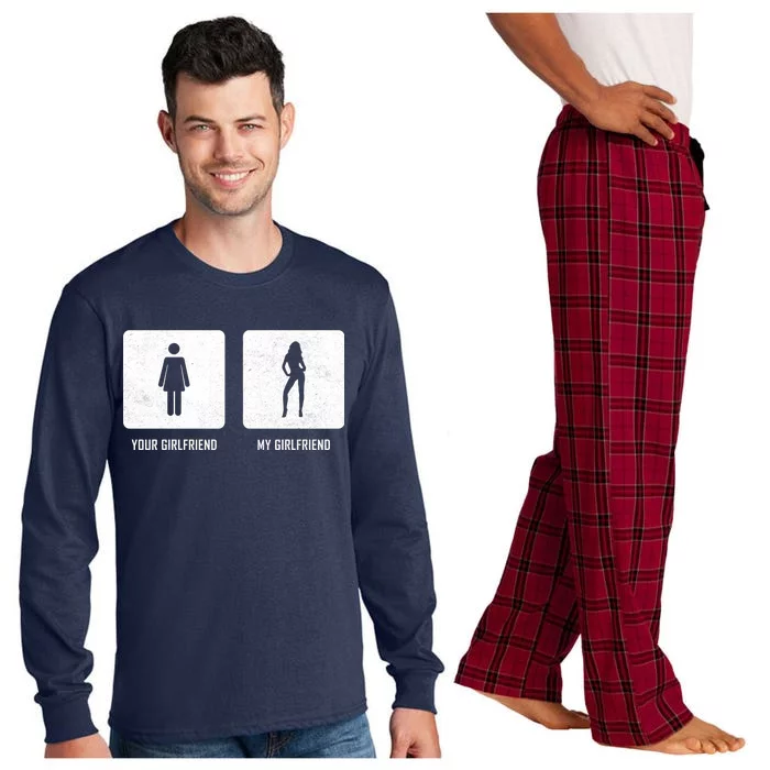 Your Girlfriend My Girlfriend Long Sleeve Pajama Set