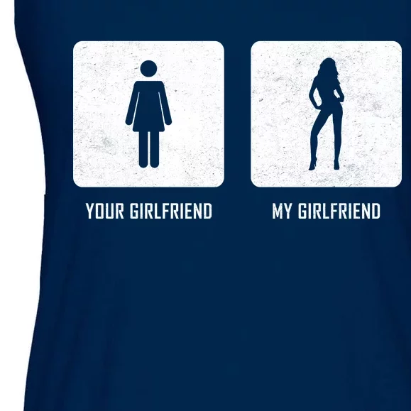 Your Girlfriend My Girlfriend Ladies Essential Flowy Tank