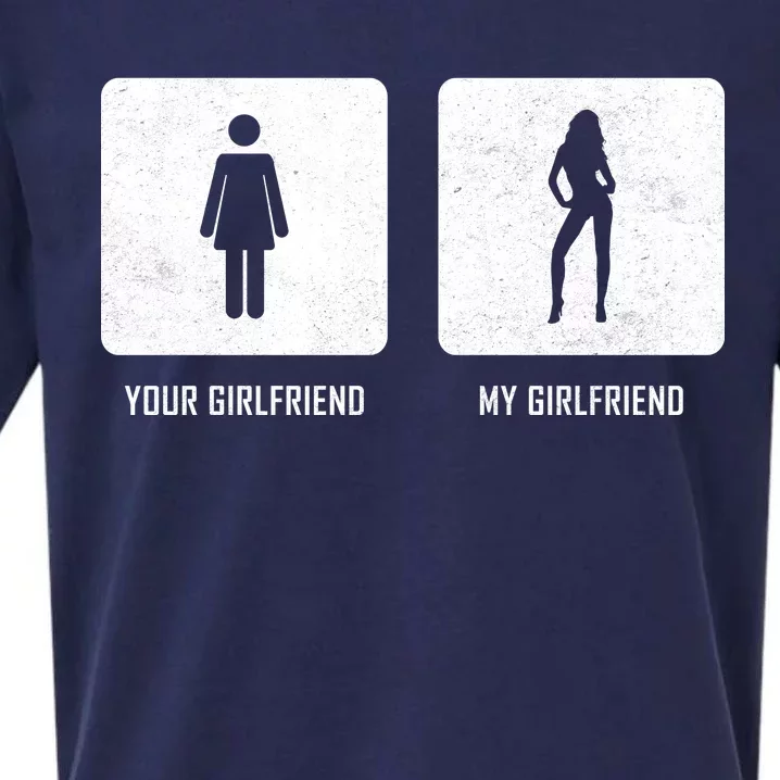 Your Girlfriend My Girlfriend Sueded Cloud Jersey T-Shirt