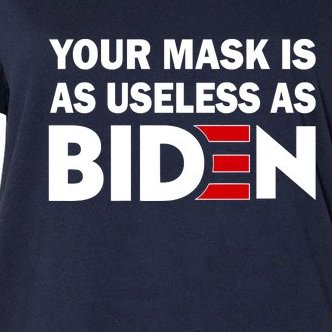 Your Mask Is As Useless As Biden Women's V-Neck Plus Size T-Shirt