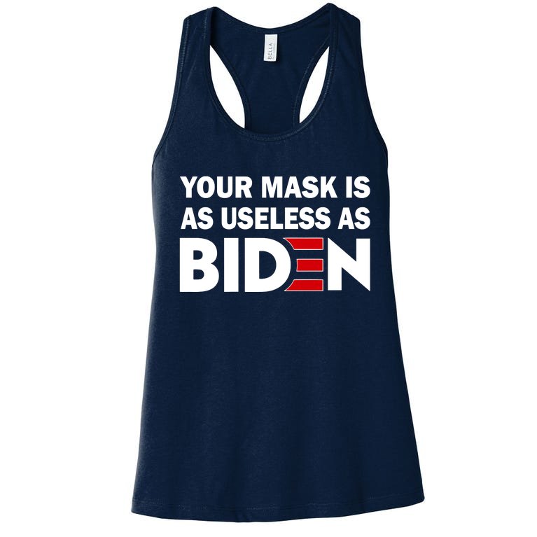 Your Mask Is As Useless As Biden Women's Racerback Tank