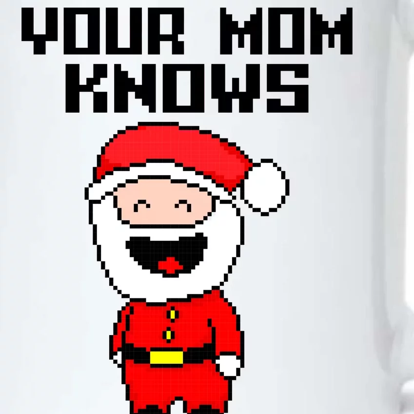 Your Mom Knows I'm Real Santa Christmas Black Color Changing Mug