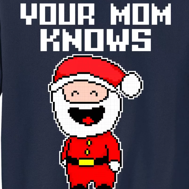 Your Mom Knows I'm Real Santa Christmas Tall Sweatshirt